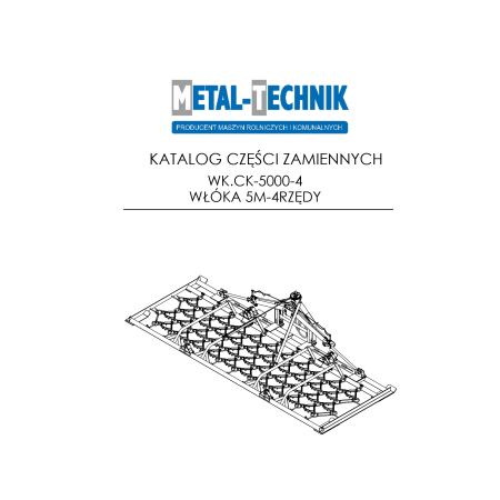 Katalog części zamiennych Włóka łąkowa ciężka 5000-4